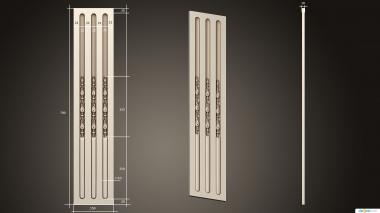 Pilasters (PL_0198) 3D model for CNC machine