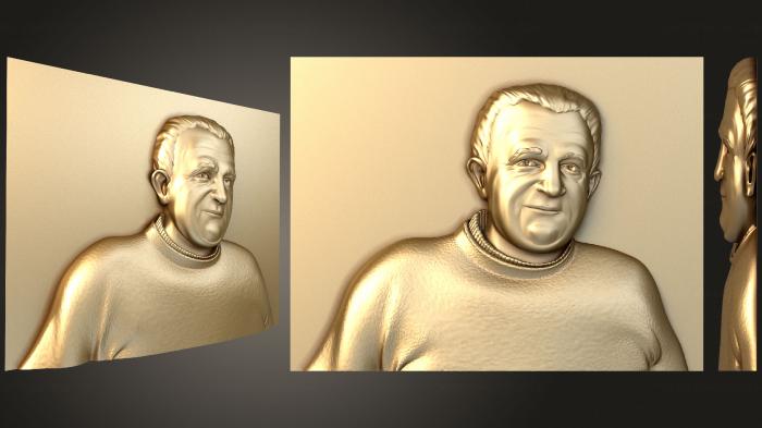 Portrait (PRT_0036) 3D model for CNC machine