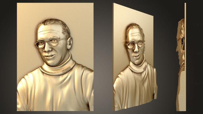 Portrait (PRT_0038) 3D model for CNC machine