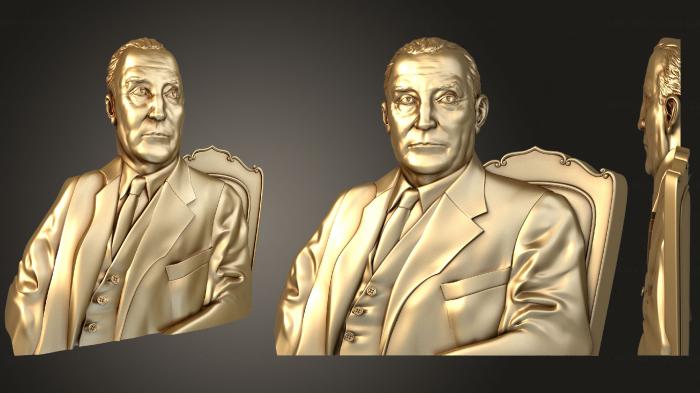 Portrait (PRT_0043) 3D model for CNC machine