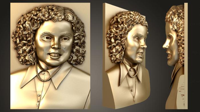 Portrait (PRT_0047) 3D model for CNC machine