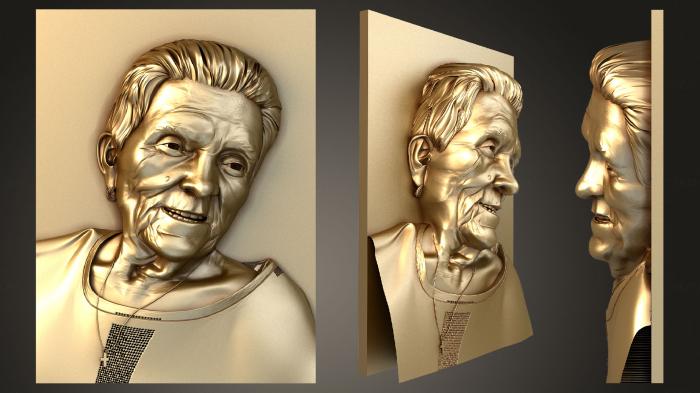 Portrait (PRT_0054) 3D model for CNC machine