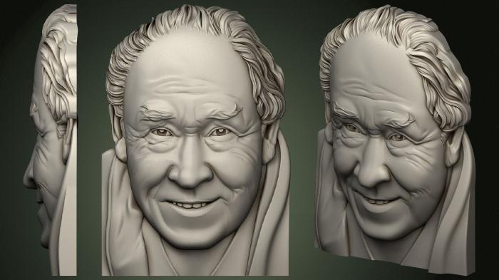 Portrait (PRT_0068) 3D model for CNC machine