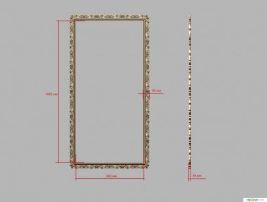 Mirrors and frames (RM_0991) 3D model for CNC machine