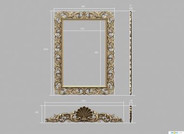 Mirrors and frames (RM_0993) 3D model for CNC machine