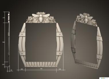 Mirrors and frames (RM_1062) 3D model for CNC machine
