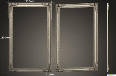 Mirrors and frames (RM_1082) 3D model for CNC machine