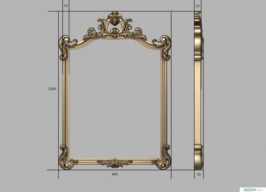 Mirrors and frames (RM_1085) 3D model for CNC machine