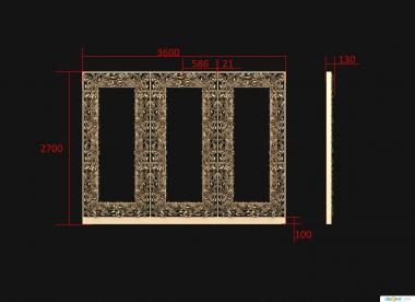 Mirrors and frames (RM_1091) 3D model for CNC machine