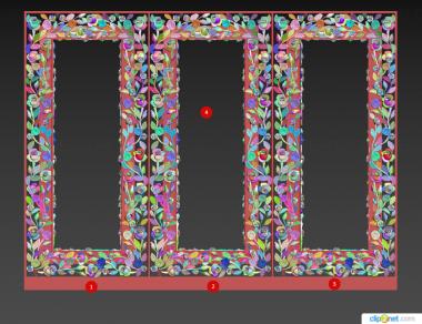 Mirrors and frames (RM_1091) 3D model for CNC machine