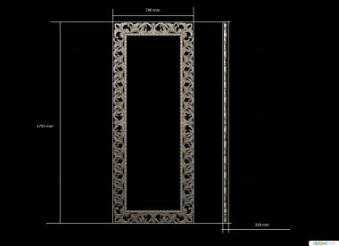 Mirrors and frames (RM_1107) 3D model for CNC machine