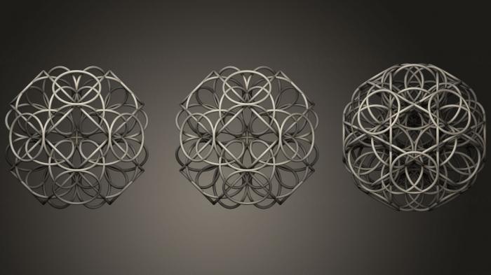 نموذج ثلاثي الأبعاد لآلة CNC الأشكال الهندسية ألفا العقل بذرة الوجود