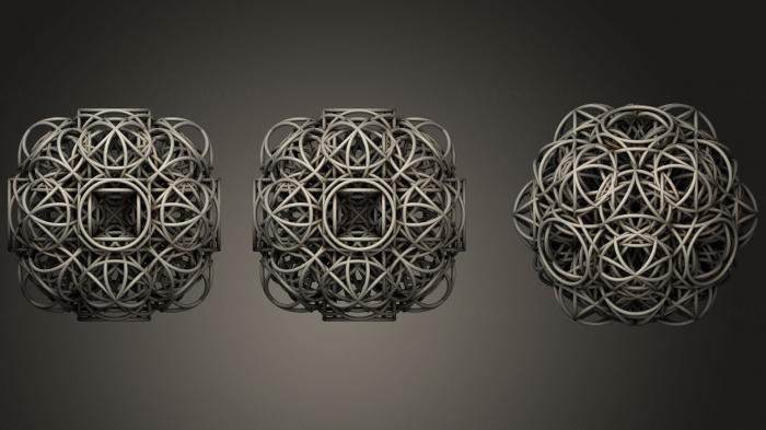 نموذج ثلاثي الأبعاد لآلة CNC الأشكال الهندسية ألفا توت دارك ماتر فيوجن