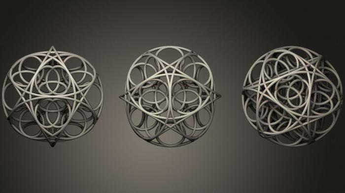 نموذج ثلاثي الأبعاد لآلة CNC الأشكال الهندسية أنثى Berendhedron