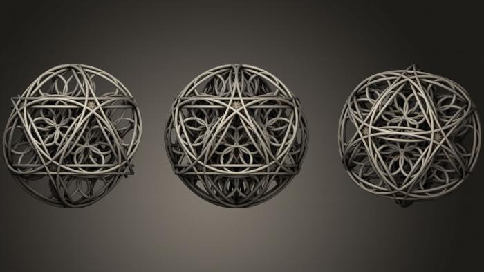 نموذج ثلاثي الأبعاد لآلة CNC الأشكال الهندسية Berendhedroncompleet