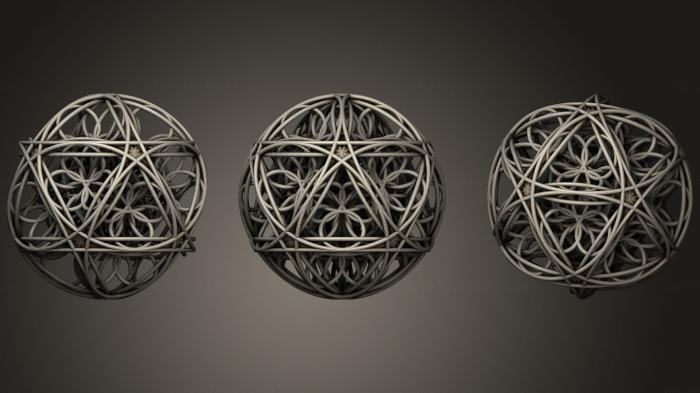 نموذج ثلاثي الأبعاد لآلة CNC الأشكال الهندسية Berendhedron كاملة