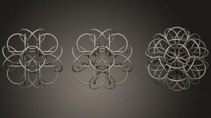 نموذج ثلاثي الأبعاد لآلة CNC الأشكال الهندسية المادة المظلمة إشعاع تيراهيرون ثماني السطوح