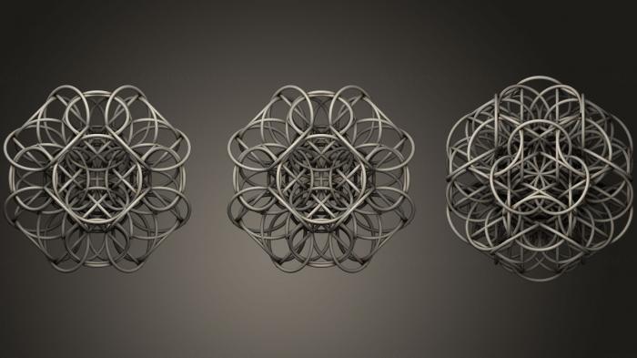نموذج ثلاثي الأبعاد لآلة CNC الأشكال الهندسية فيوجن الكون ماتر دارك