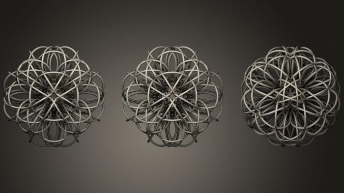 نموذج ثلاثي الأبعاد لآلة CNC الأشكال الهندسية لايف سبارك إشعاع مستقر