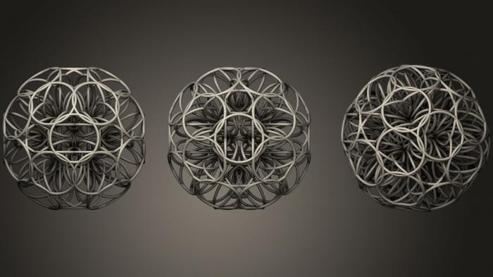 نموذج ثلاثي الأبعاد لآلة CNC الأشكال الهندسية إشعاع الكون مالك طوس