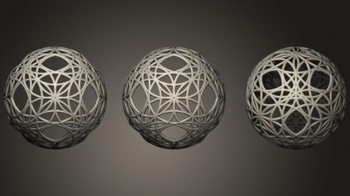 نموذج ثلاثي الأبعاد لآلة CNC الأشكال الهندسية العقل 6 D Evo Sphere 2