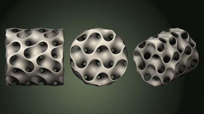 نموذج ثلاثي الأبعاد لآلة CNC الأشكال الهندسية 