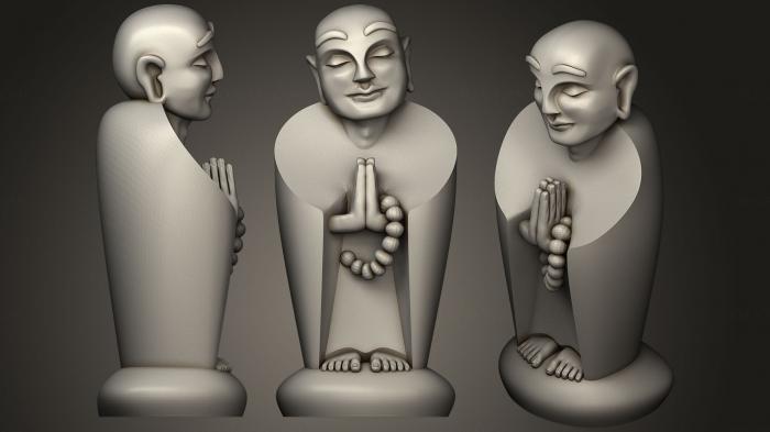 نموذج ثلاثي الأبعاد لآلة CNC تماثيل بوذا تمثال بوذي 029