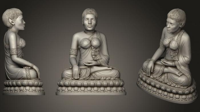 Buddha figurines (STKBD_0095) 3D model for CNC machine