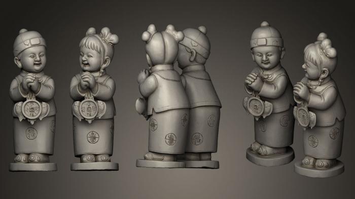 Figurines Chinese and Japanese (STKCH_0005) 3D model for CNC machine