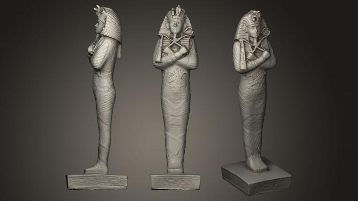 نموذج ثلاثي الأبعاد لآلة CNC التماثيل والنقوش المصرية تمثال بلاستيك مصري