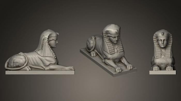 Egyptian statues and reliefs (STKE_0021) 3D model for CNC machine