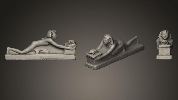 نموذج ثلاثي الأبعاد لآلة CNC التماثيل والنقوش المصرية تمثال رمسيس التاسع