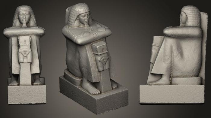 Egyptian statues and reliefs (STKE_0031) 3D model for CNC machine