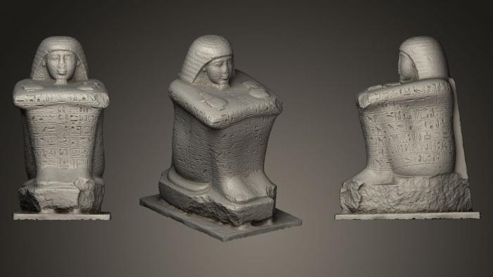 Egyptian statues and reliefs (STKE_0034) 3D model for CNC machine