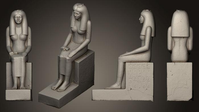 Egyptian statues and reliefs (STKE_0063) 3D model for CNC machine