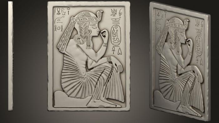 Egyptian statues and reliefs (STKE_0093) 3D model for CNC machine