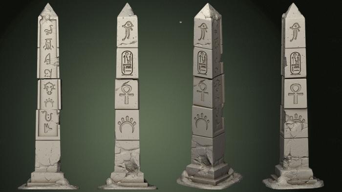 Egyptian statues and reliefs (STKE_0113) 3D model for CNC machine