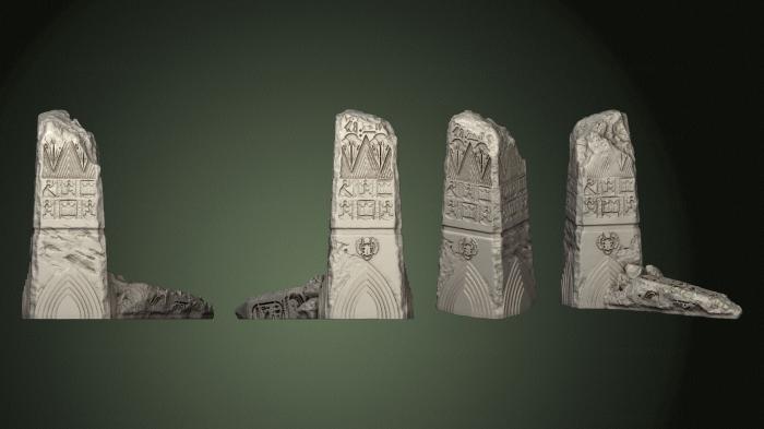 نموذج ثلاثي الأبعاد لآلة CNC التماثيل والنقوش المصرية 