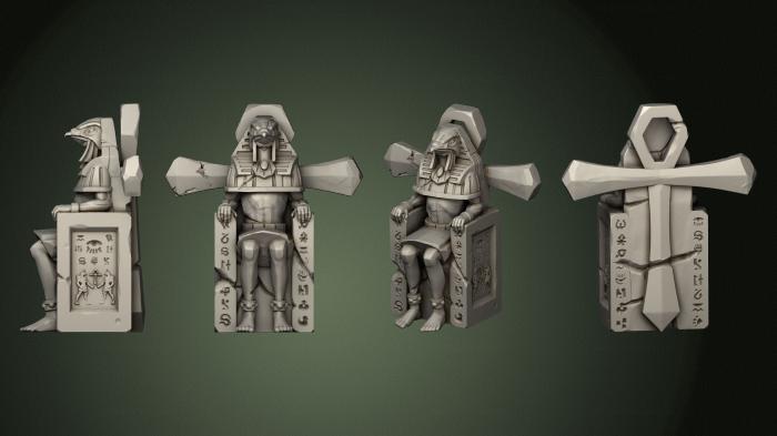 Egyptian statues and reliefs (STKE_0161) 3D model for CNC machine