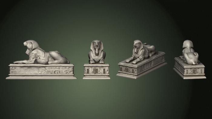 Egyptian statues and reliefs (STKE_0173) 3D model for CNC machine