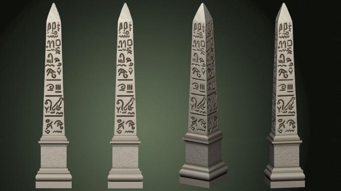 Egyptian statues and reliefs (STKE_0187) 3D model for CNC machine