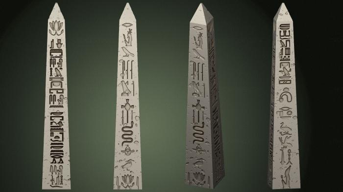 Egyptian statues and reliefs (STKE_0190) 3D model for CNC machine
