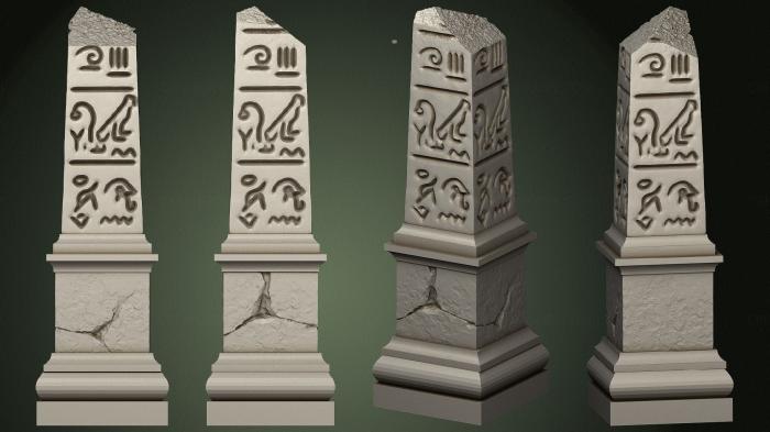 Egyptian statues and reliefs (STKE_0191) 3D model for CNC machine