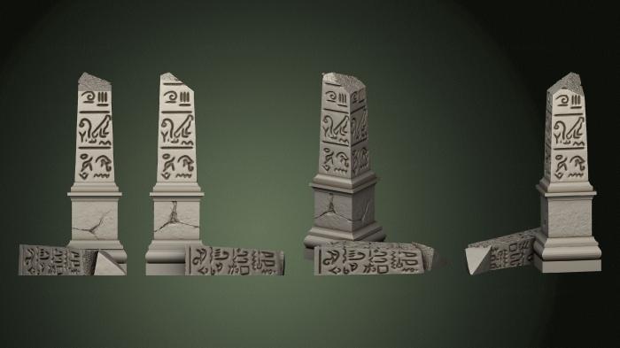 Egyptian statues and reliefs (STKE_0194) 3D model for CNC machine