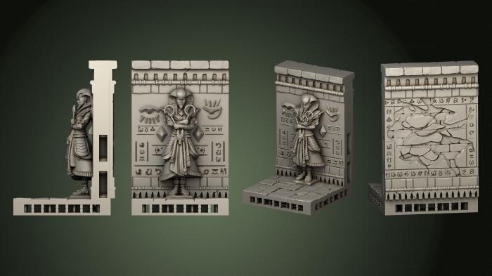 Egyptian statues and reliefs (STKE_0201) 3D model for CNC machine