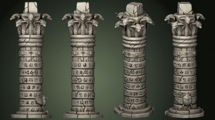Egyptian statues and reliefs (STKE_0203) 3D model for CNC machine