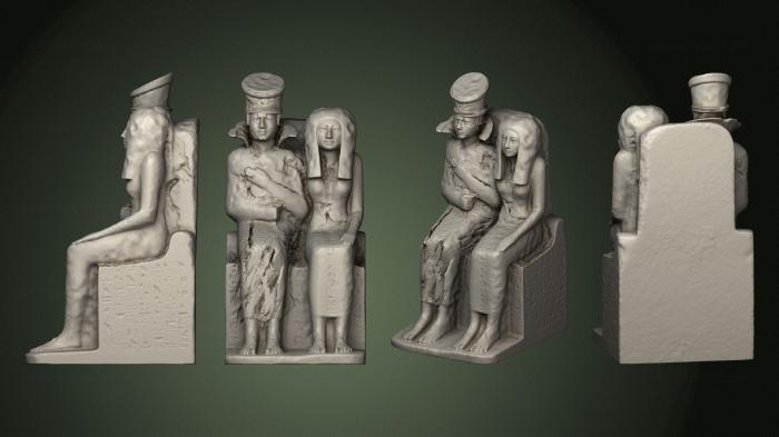 Egyptian statues and reliefs (STKE_0210) 3D model for CNC machine
