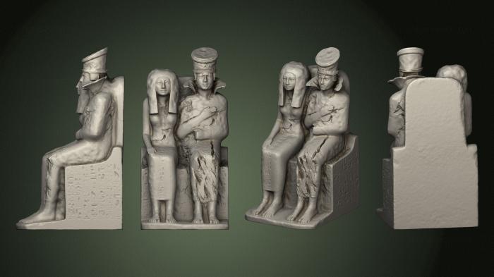 Egyptian statues and reliefs (STKE_0211) 3D model for CNC machine
