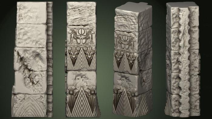 Egyptian statues and reliefs (STKE_0217) 3D model for CNC machine