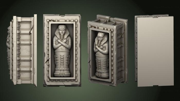 Egyptian statues and reliefs (STKE_0230) 3D model for CNC machine